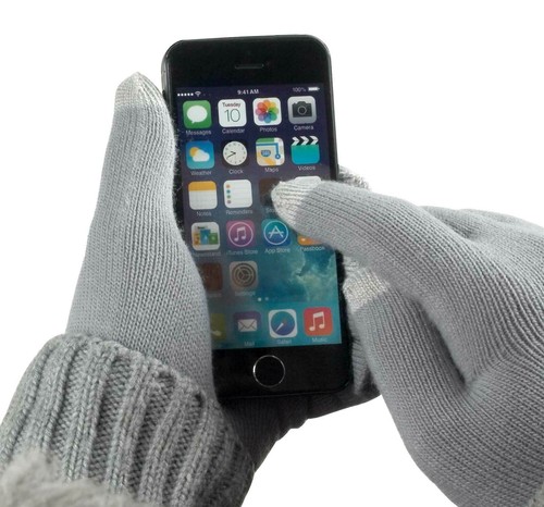 Guanti touch screen grigi - , per