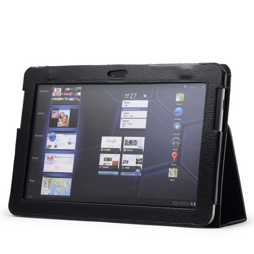 Custodia flip pelle nera - flip,